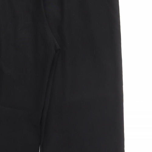 Intown Womens Black  Polyester Dress Pants Trousers Size 14 L31 in Regular Button