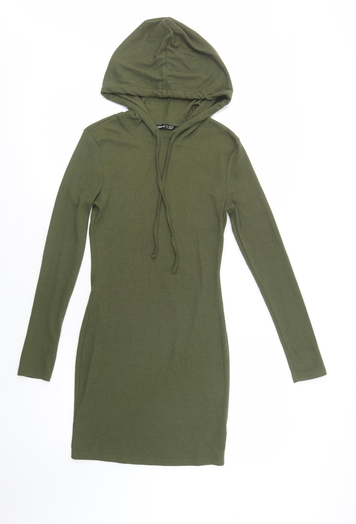 SheIn Womens Green  Polyester Bodycon  Size S  Round Neck Pullover