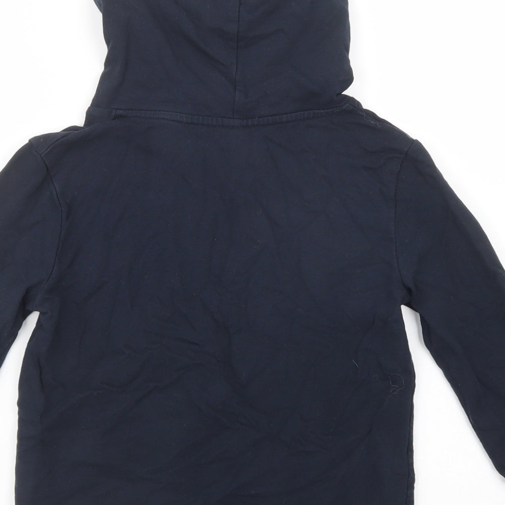 Closure Girls Blue  Cotton Pullover Hoodie Size 7-8 Years  Pullover