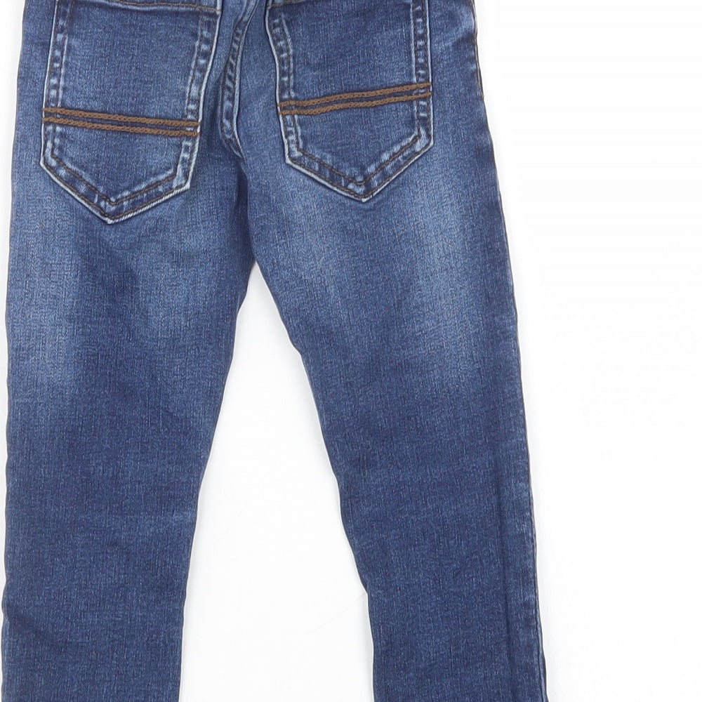 NEXT Boys Blue  Cotton Skinny Jeans Size 3 Years  Regular Button