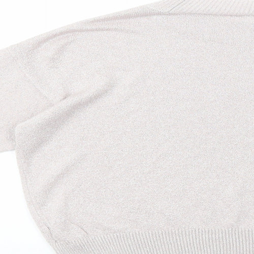 River Island Girls Pink Crew Neck  Viscose Pullover Jumper Size 9-10 Years  Pullover