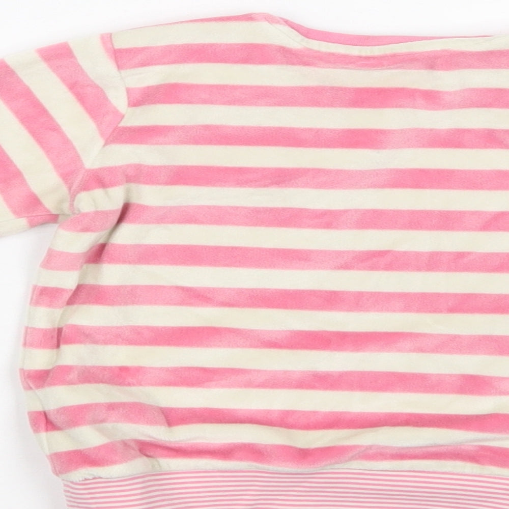 Marks and Spencer Girls Pink Striped Polyester Pullover Sweatshirt Size 2-3 Years  Pullover - Peppa Pig