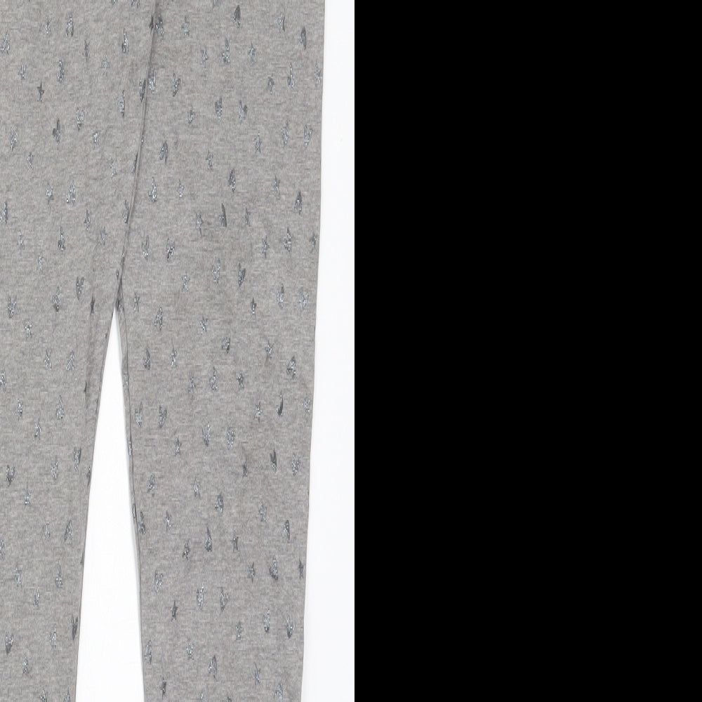 F&F Girls Grey  Cotton Carrot Trousers Size 13-14 Years  Regular  - Hearts and Stars