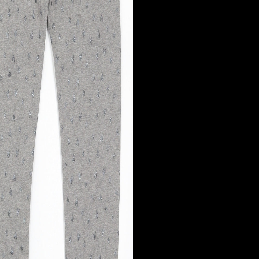 F&F Girls Grey  Cotton Carrot Trousers Size 13-14 Years  Regular  - Hearts and Stars