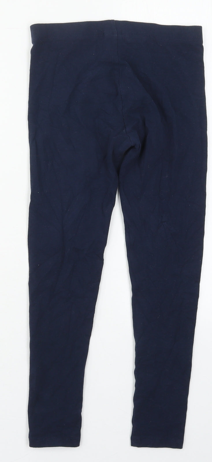 NEXT Girls Blue  Cotton Carrot Trousers Size 10 Years  Regular