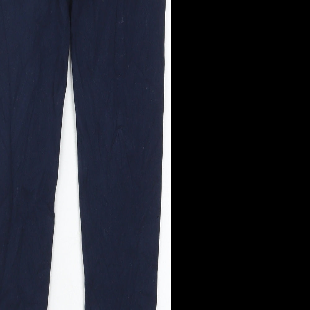 NEXT Girls Blue  Cotton Carrot Trousers Size 10 Years  Regular