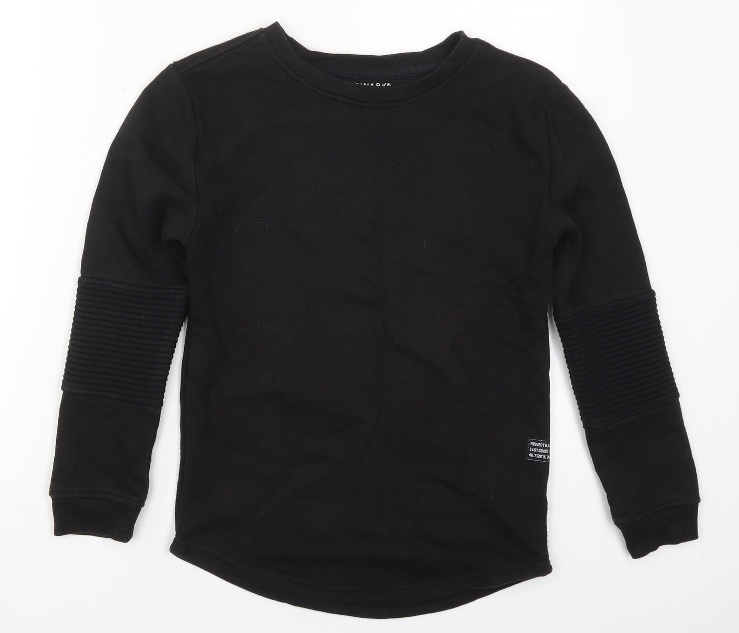 Primark Boys Black  Cotton Pullover Sweatshirt Size 10-11 Years  Pullover