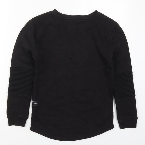 Primark Boys Black  Cotton Pullover Sweatshirt Size 10-11 Years  Pullover