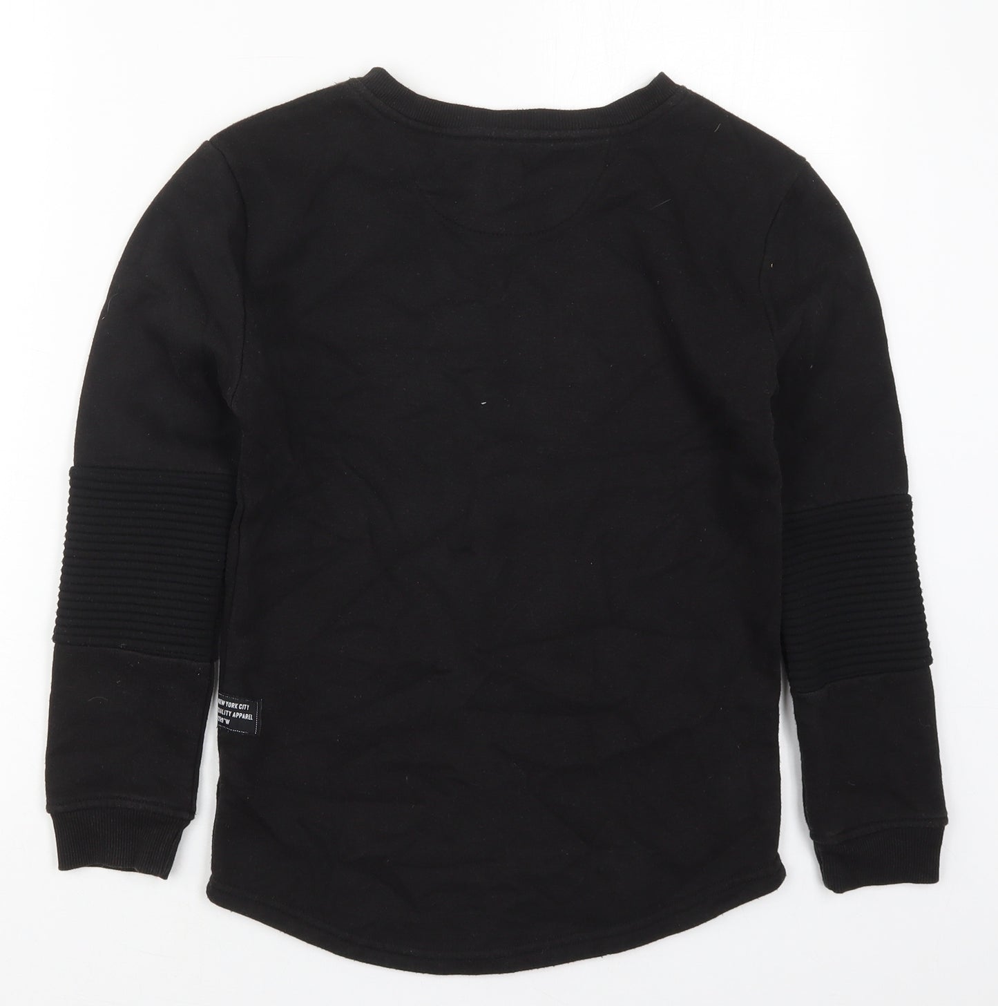 Primark Boys Black  Cotton Pullover Sweatshirt Size 10-11 Years  Pullover