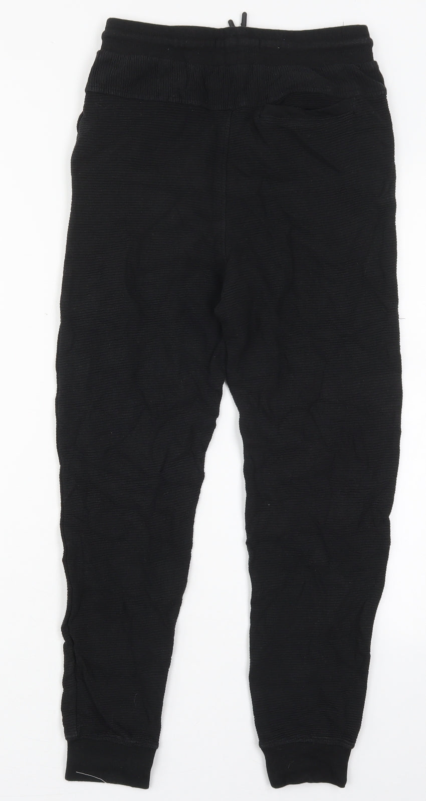 Zara Boys Black  Cotton Sweatpants Trousers Size 11-12 Years  Regular Drawstring