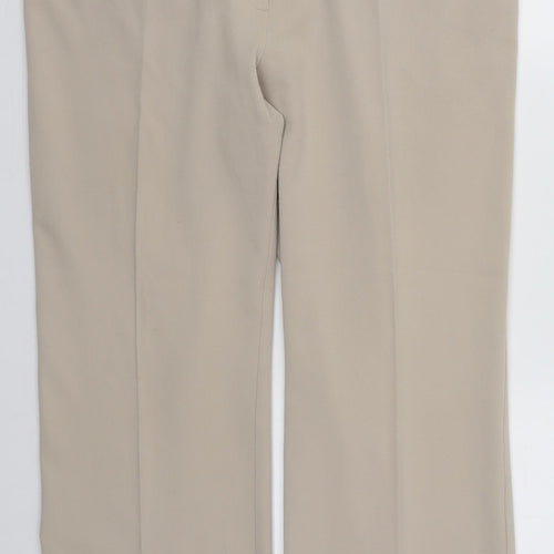 Gerard Womens Beige  Polyester Trousers  Size 16 L28 in Regular Button