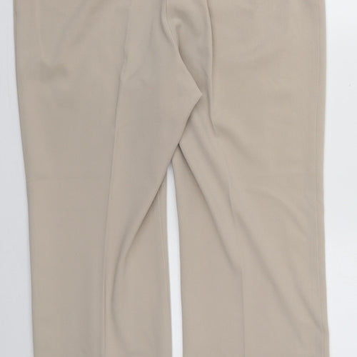 Gerard Womens Beige  Polyester Trousers  Size 16 L28 in Regular Button