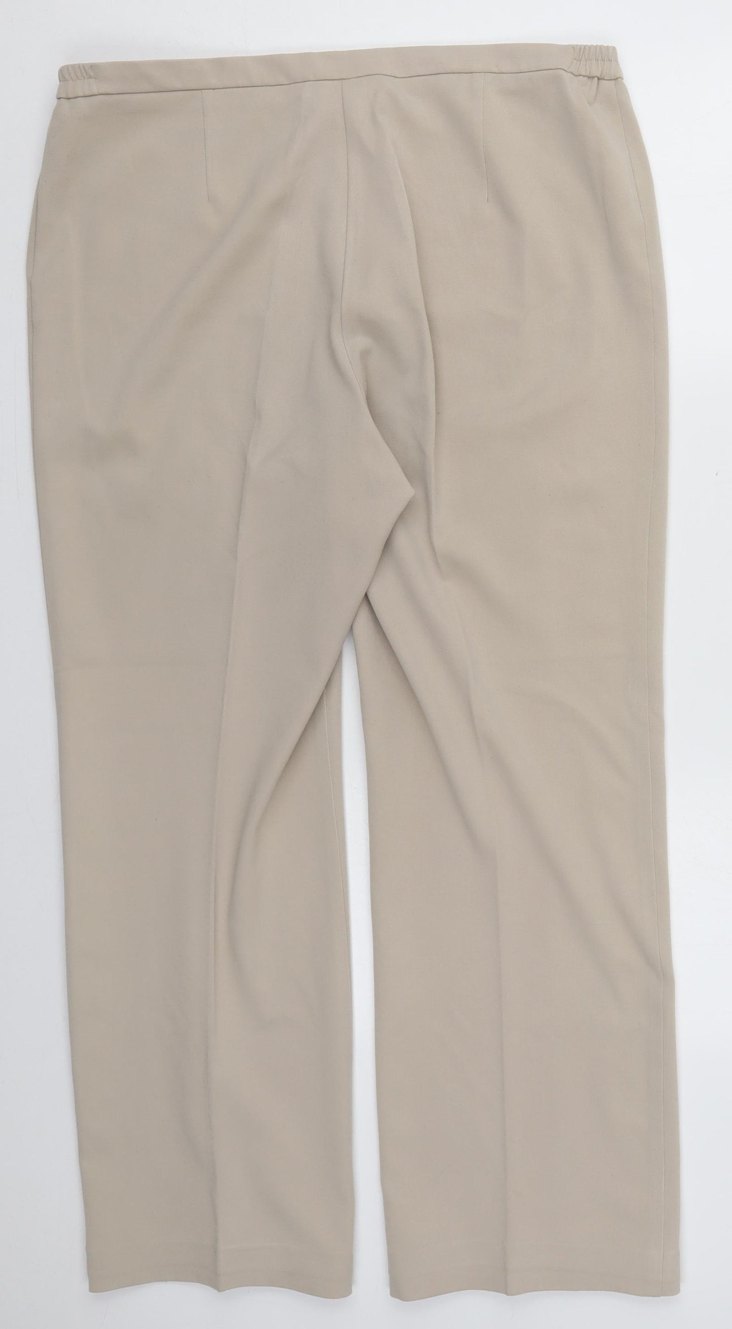 Gerard Womens Beige  Polyester Trousers  Size 16 L28 in Regular Button