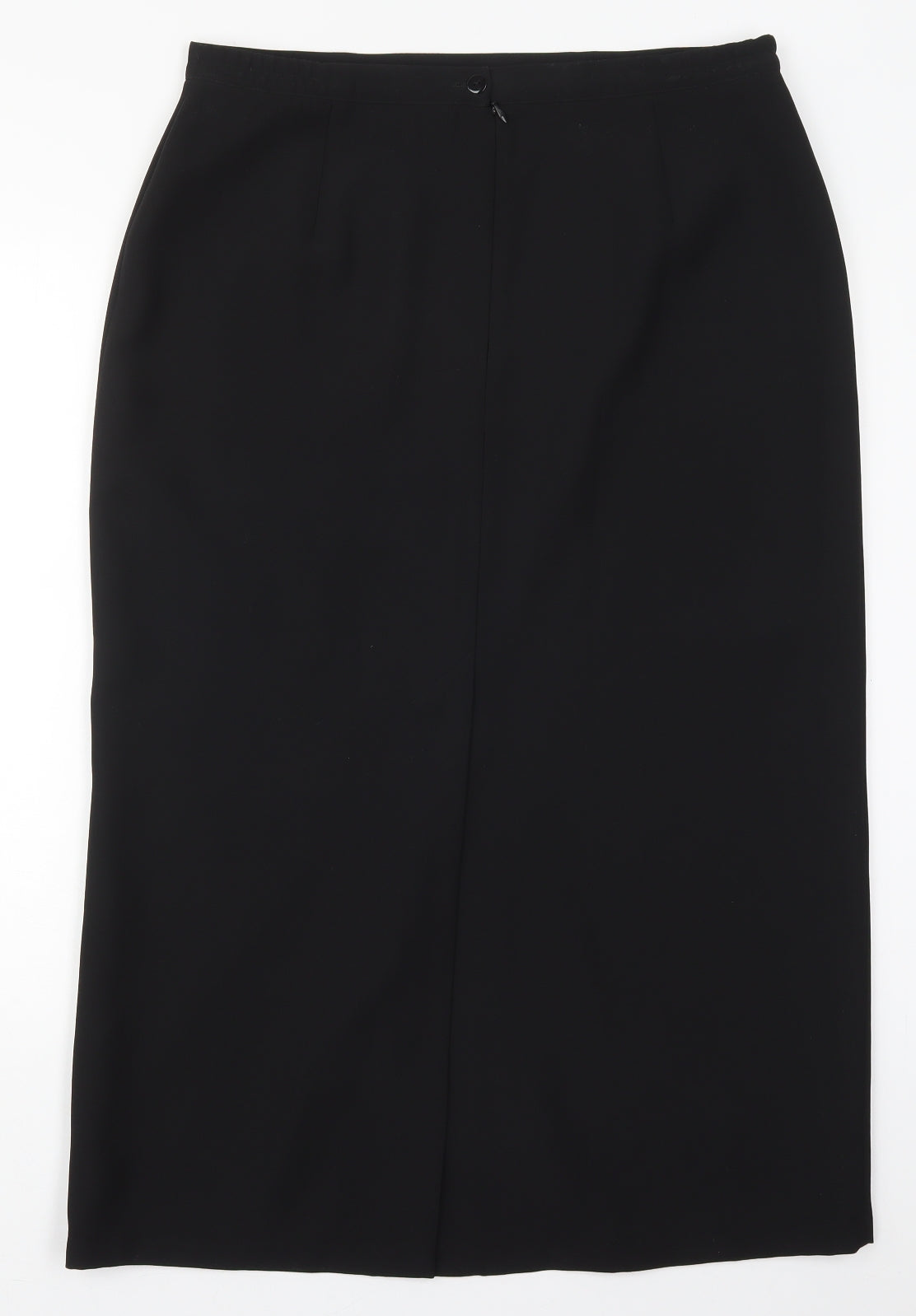 Carmelle Womens Black  Polyester Straight & Pencil Skirt Size 18   Zip