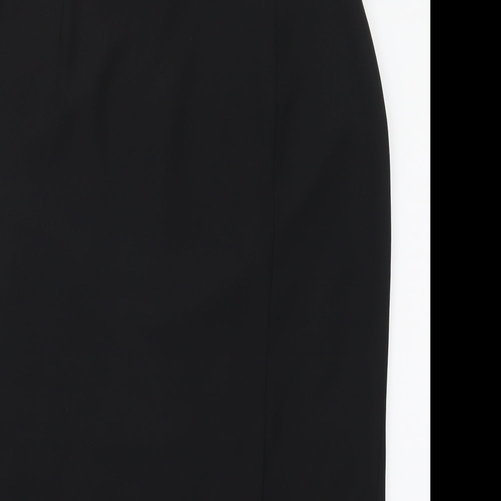 Carmelle Womens Black  Polyester Straight & Pencil Skirt Size 18   Zip
