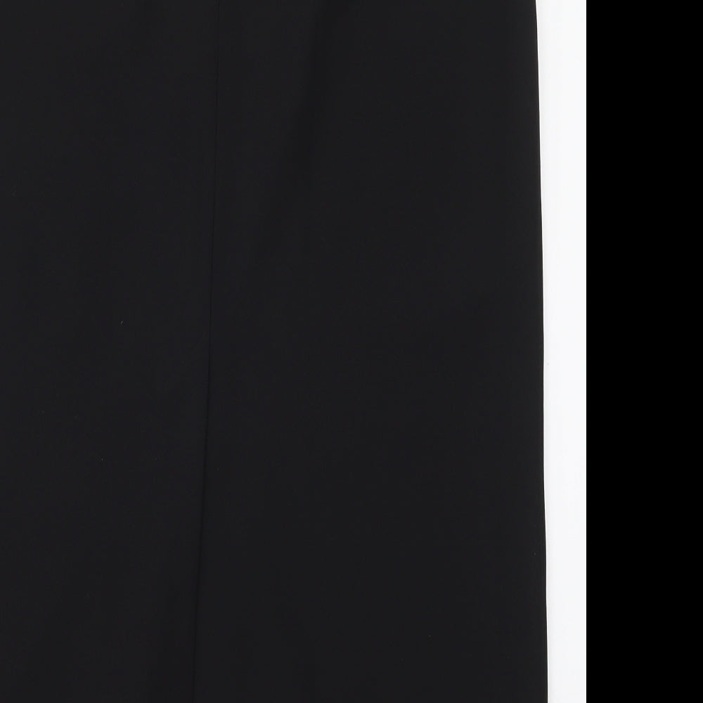 Carmelle Womens Black  Polyester Straight & Pencil Skirt Size 18   Zip