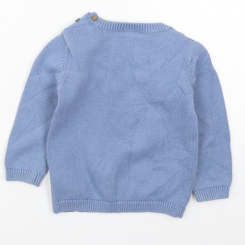 NEXT Boys Blue  Cotton Pullover Jumper Size 18-24 Months  Pullover - Dog
