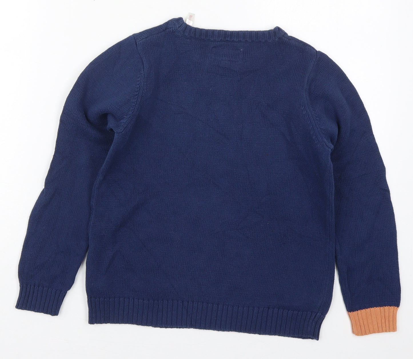 Joules Girls Blue Crew Neck  Cotton Pullover Jumper Size 9-10 Years  Pullover - Corgi Crown