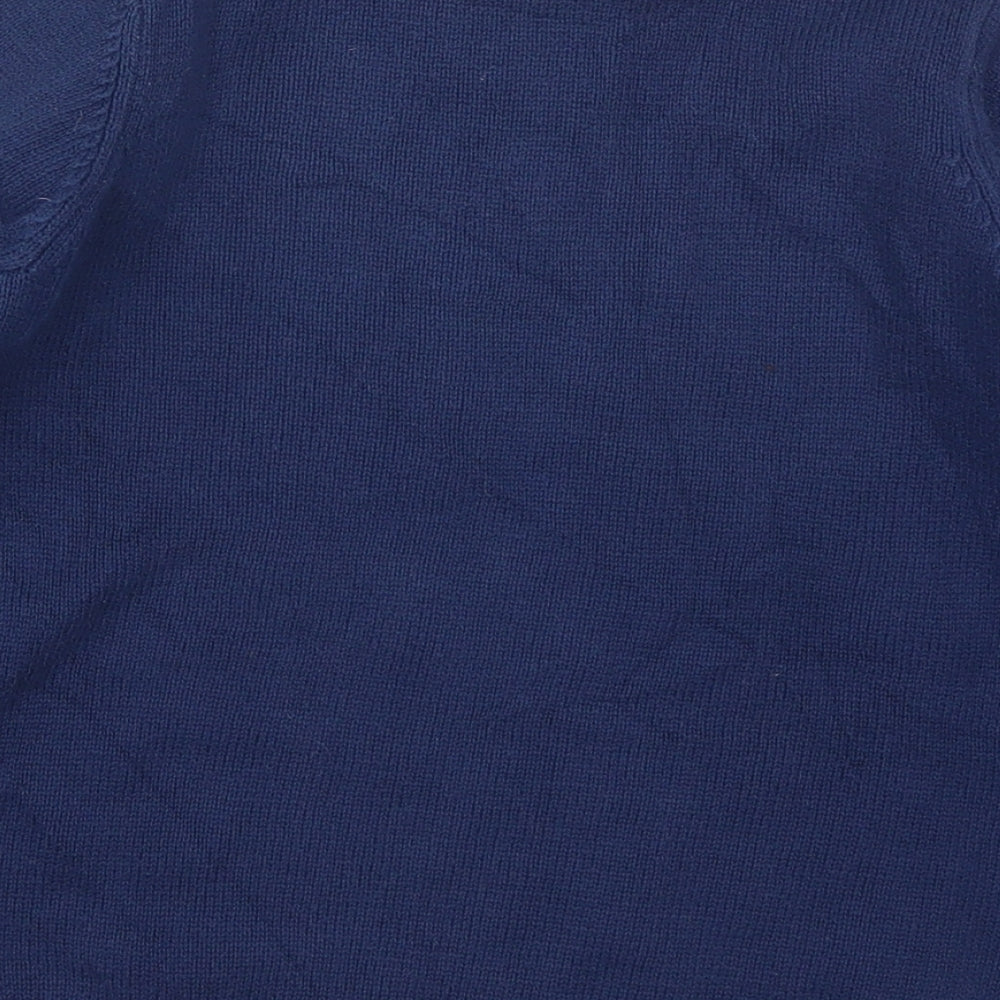 Joules Girls Blue Crew Neck  Cotton Pullover Jumper Size 9-10 Years  Pullover - Corgi Crown