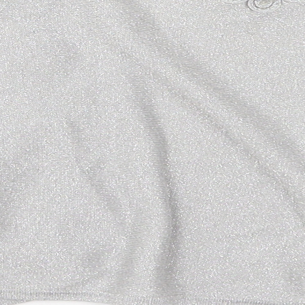 Phase Eight Womens Grey V-Neck  Viscose Cardigan Jumper Size 8