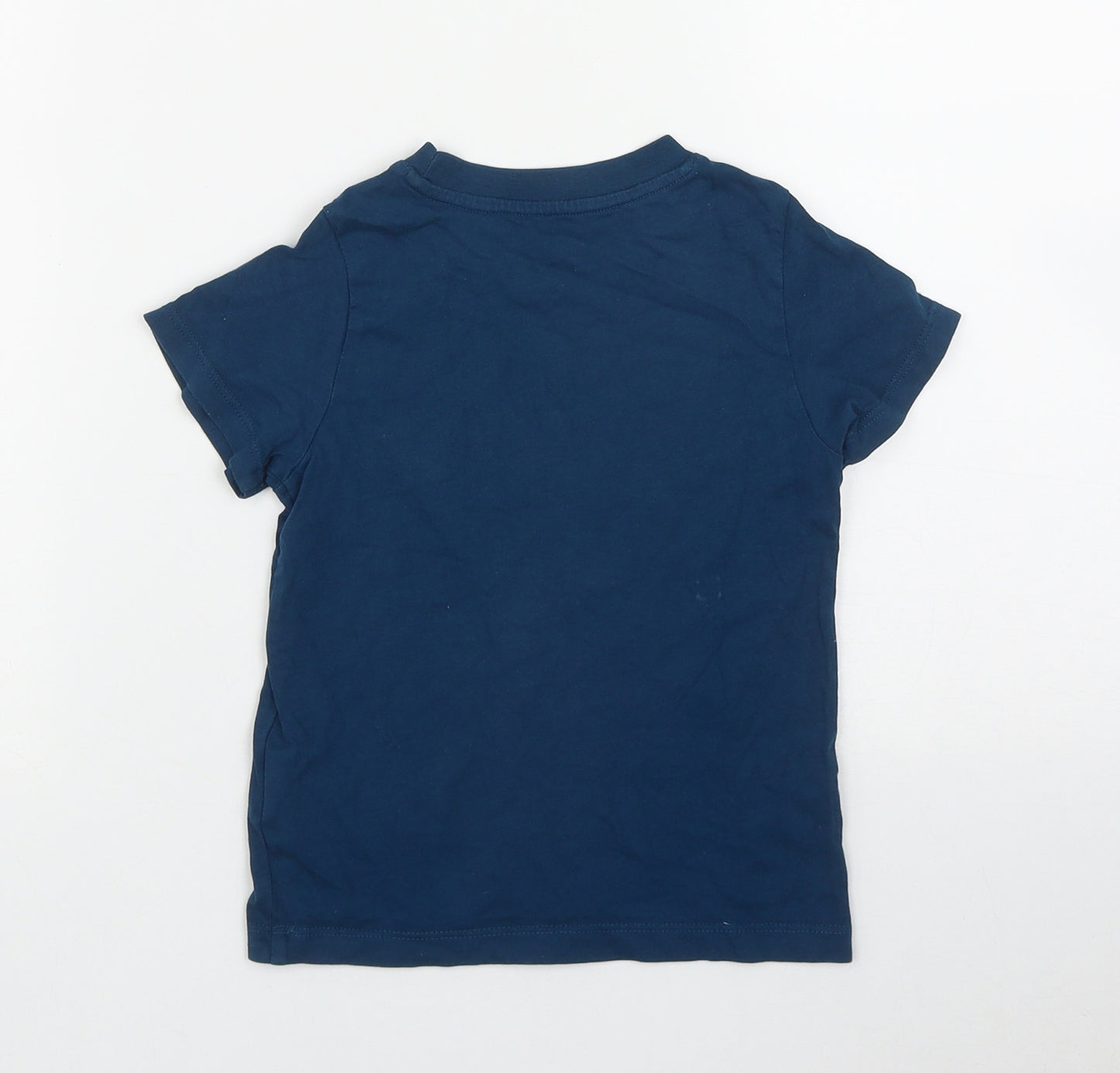 PUMA Boys Blue  Cotton Basic T-Shirt Size 2-3 Years Round Neck