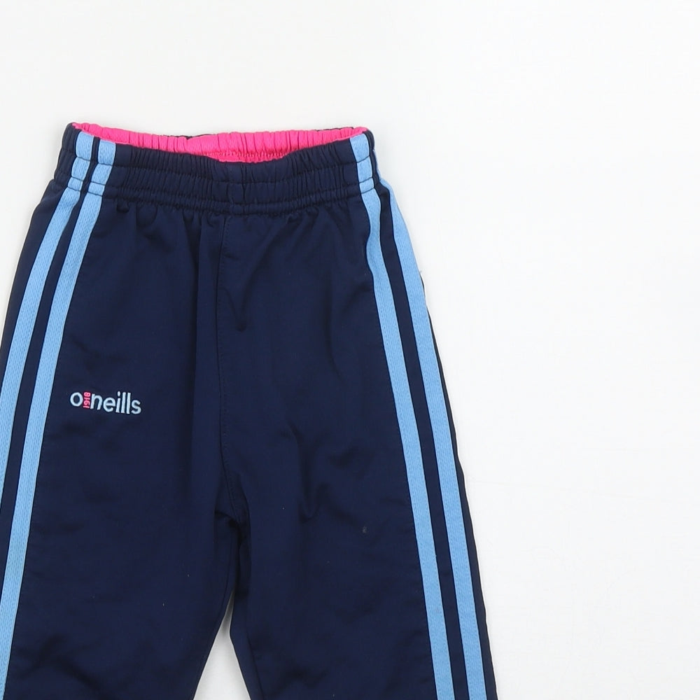 O'Neills Girls Blue  Polyester Jogger Trousers Size 2-3 Years  Regular