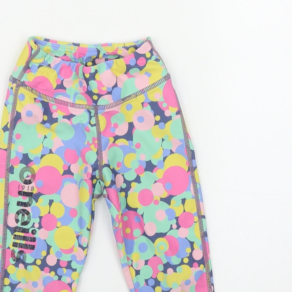 O'Neills Girls Multicoloured Geometric Polyester Jogger Trousers Size 3-4 Years  Regular