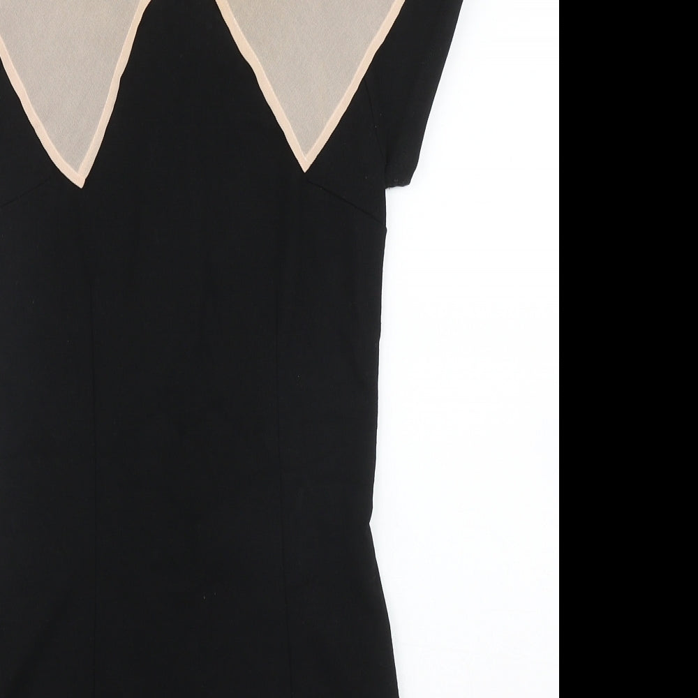 The Laundry Room Womens Black  Cotton A-Line  Size 8  Round Neck