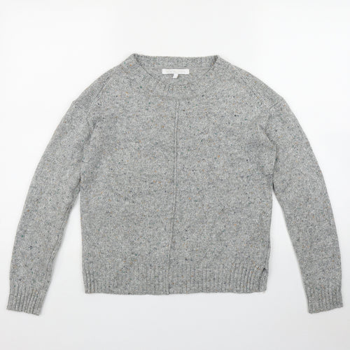 NEXT Womens Grey Round Neck  Acrylic Pullover Jumper Size 6