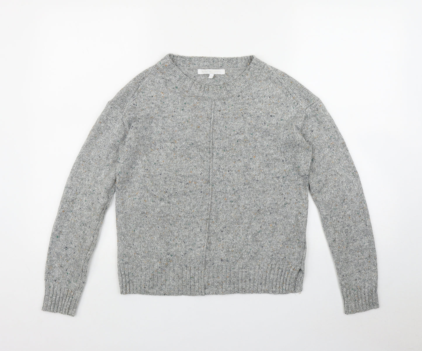 NEXT Womens Grey Round Neck  Acrylic Pullover Jumper Size 6