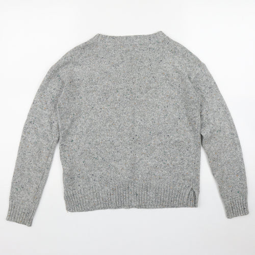 NEXT Womens Grey Round Neck  Acrylic Pullover Jumper Size 6