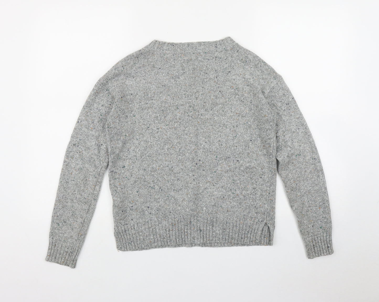 NEXT Womens Grey Round Neck  Acrylic Pullover Jumper Size 6
