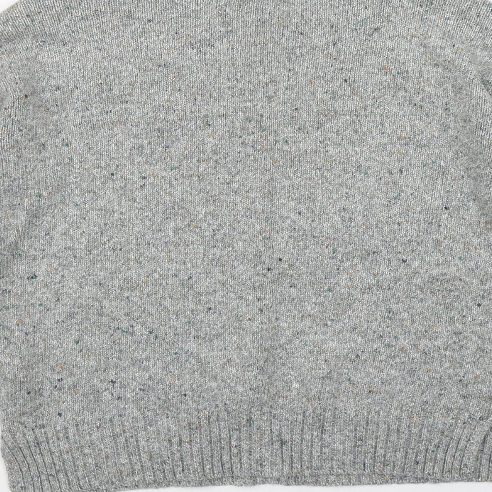 NEXT Womens Grey Round Neck  Acrylic Pullover Jumper Size 6