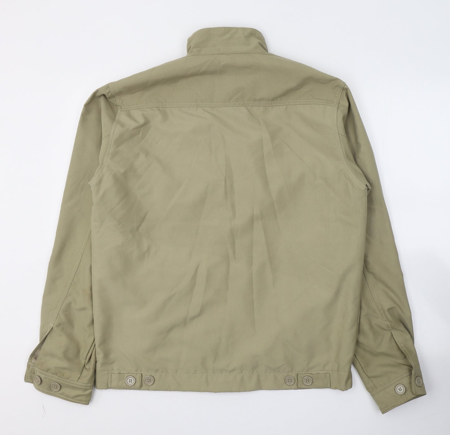 Daniel Lei Mens Beige   Jacket Coat Size M  Zip