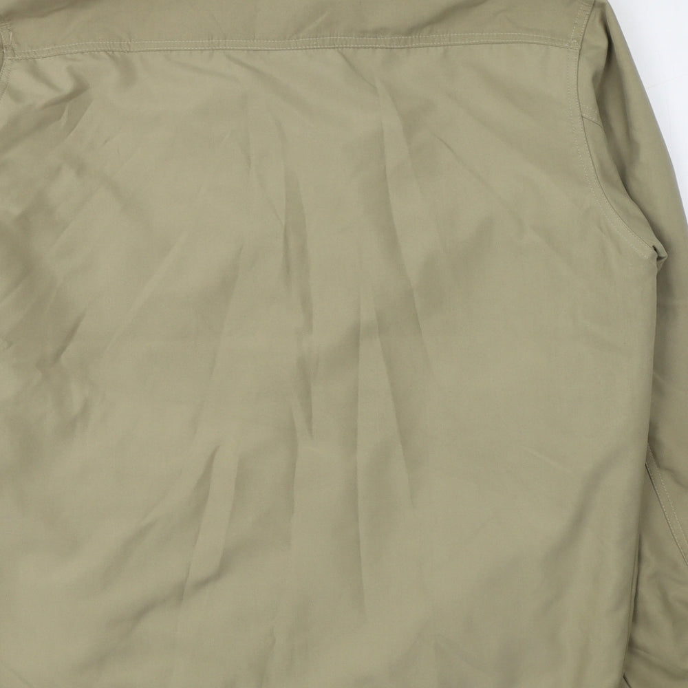 Daniel Lei Mens Beige   Jacket Coat Size M  Zip