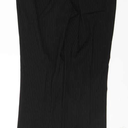 Dunnes Stores Womens Black  Polyester Trousers  Size 10 L30 in Regular