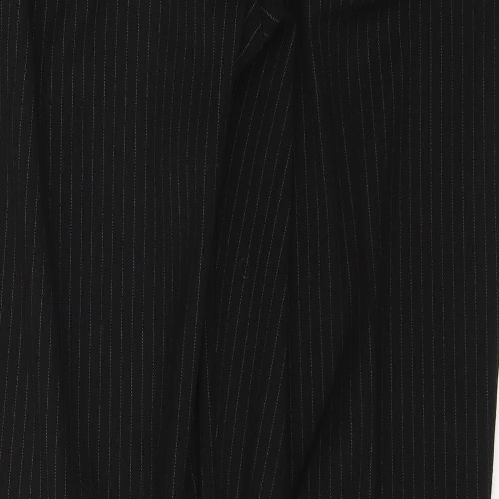 Dunnes Stores Womens Black  Polyester Trousers  Size 10 L30 in Regular