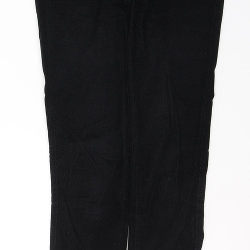 Authentic Womens Black  Cotton Jegging Trousers Size 10 L29 in Regular