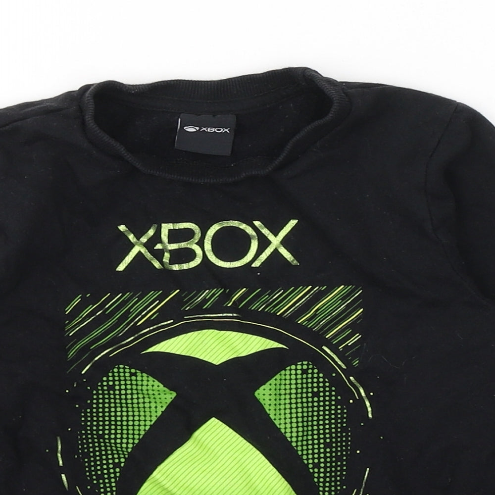 Xbox Boys Black  Cotton Pullover Sweatshirt Size 5-6 Years  Pullover
