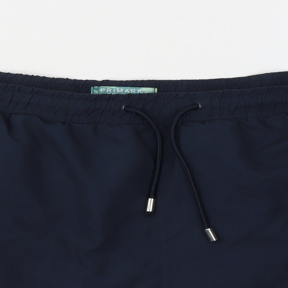 Primark Mens Blue  Polyester Athletic Shorts Size 2XL  Regular Tie