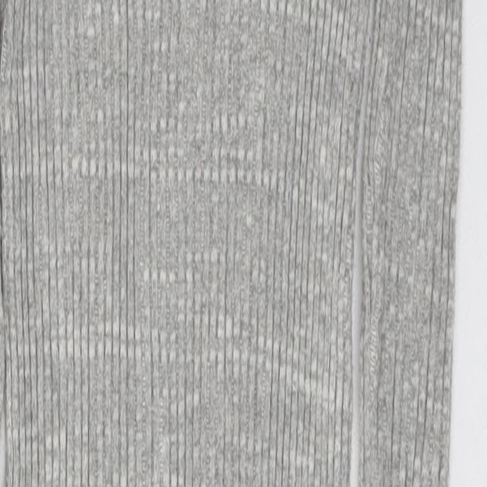 Primark Womens Grey  Cotton Jumper Dress  Size 8  Round Neck Pullover