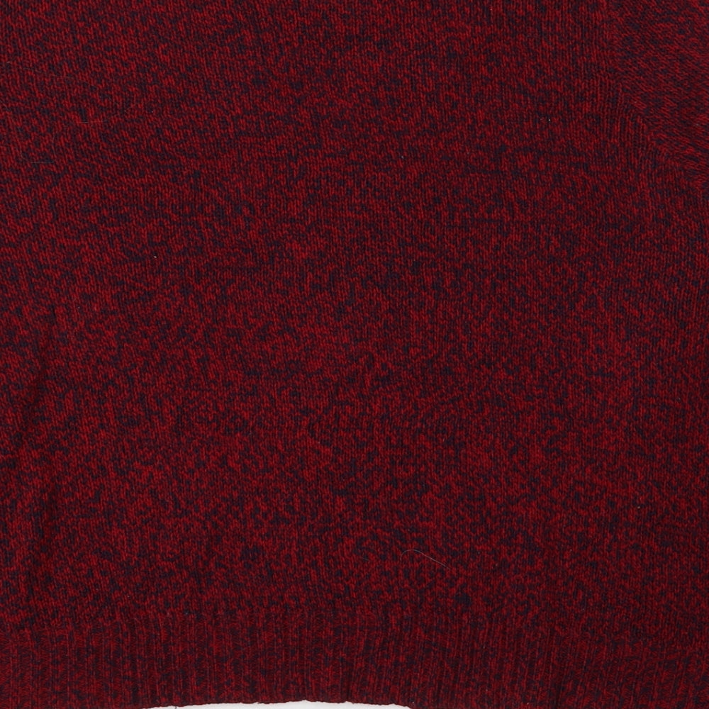 Divided by H&M Womens Red Round Neck  Acrylic Pullover Jumper Size M
