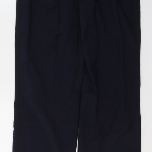 Brook Taverner Womens Black  Polyester Trousers  Size 10 L30 in Regular Button