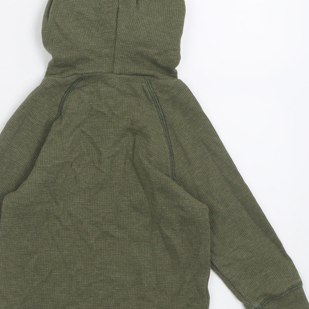 NEXT Boys Blue  Cotton Pullover Jumper Size 9-12 Months  Pullover - Dinosaur Hood