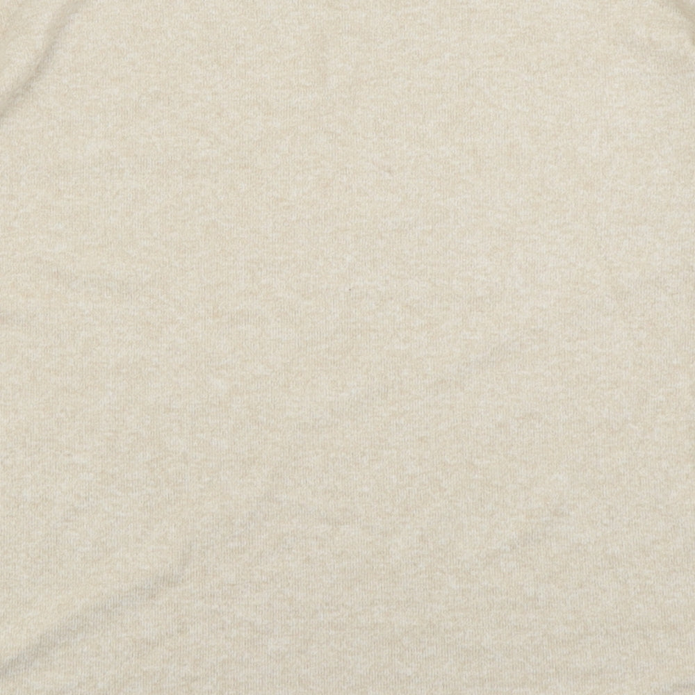 Primark Womens Beige Crew Neck  Polyester Pullover Jumper Size S