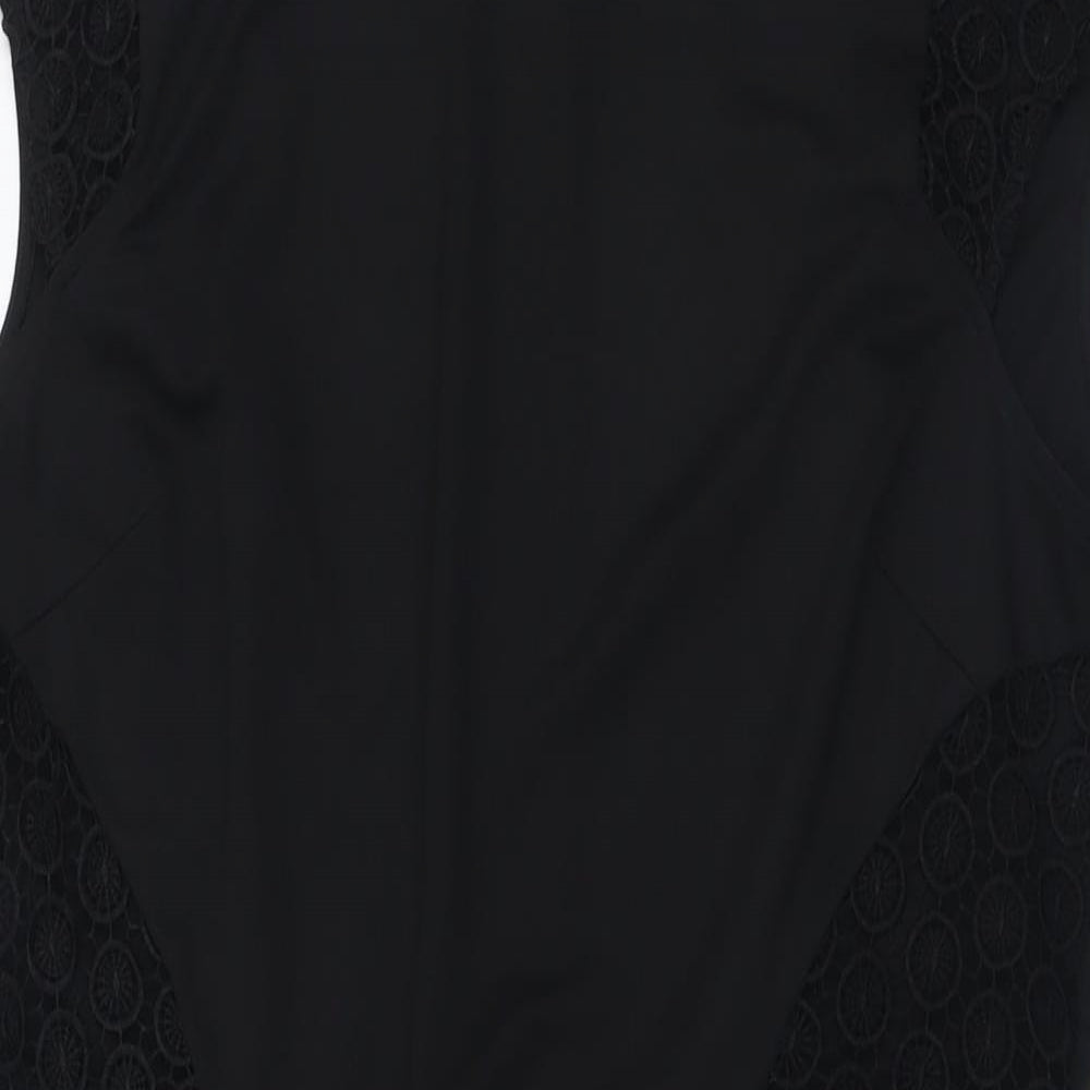 Savida Womens Black  Polyester A-Line  Size 16  Collared Zip