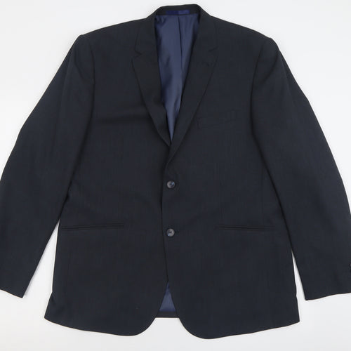Taylor & Wright Mens Grey  Polyester Jacket Suit Jacket Size 44