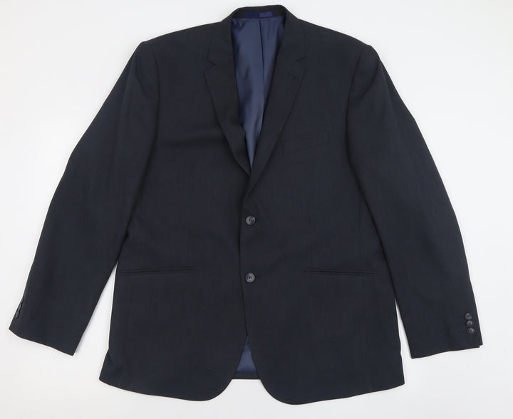 Taylor & Wright Mens Grey  Polyester Jacket Suit Jacket Size 44