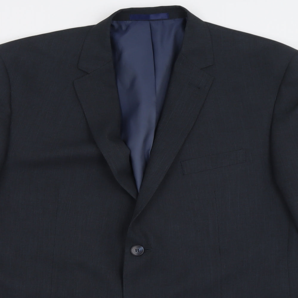 Taylor & Wright Mens Grey  Polyester Jacket Suit Jacket Size 44