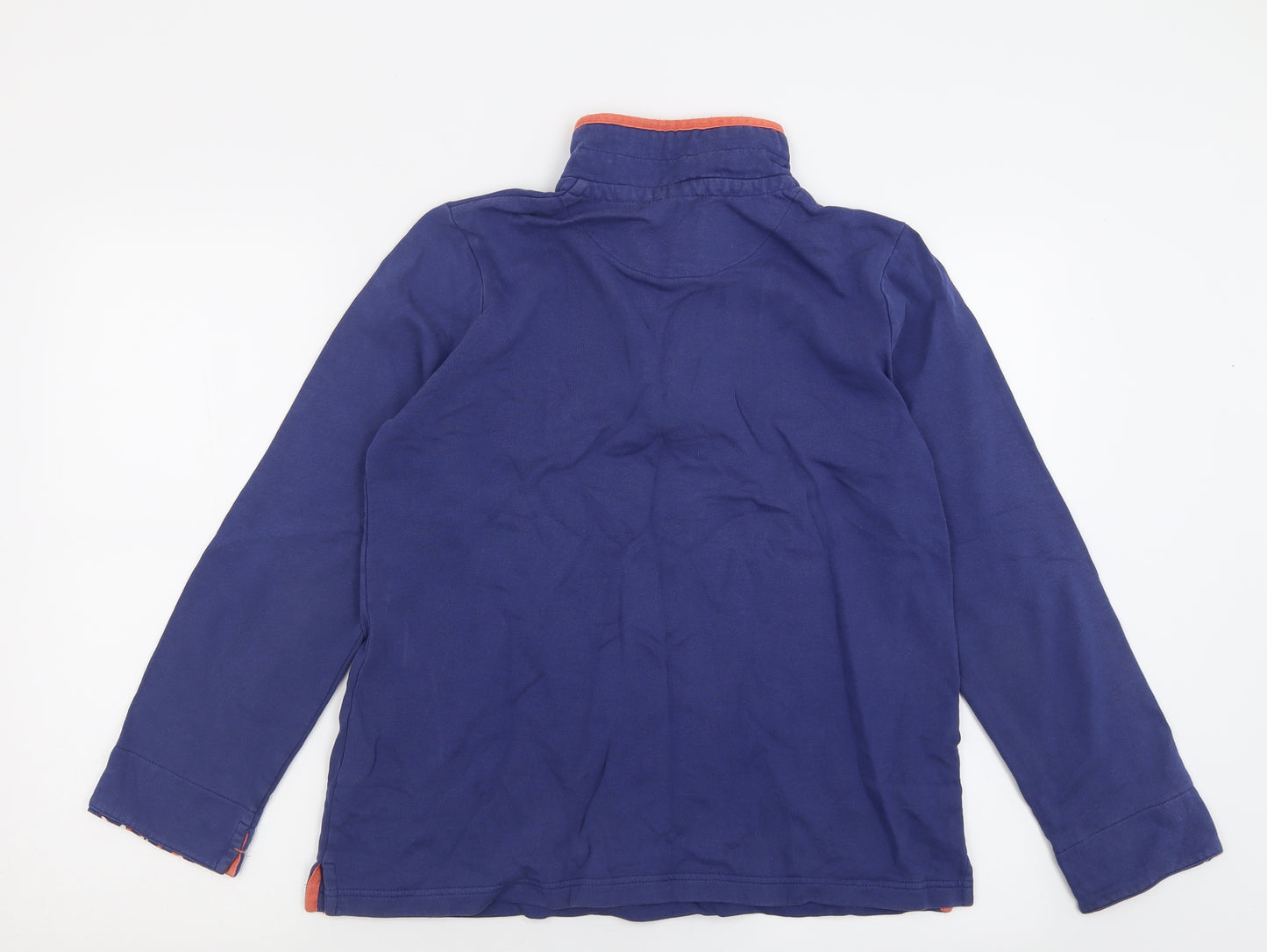 DASH Womens Blue  Cotton Pullover Sweatshirt Size 10  Zip